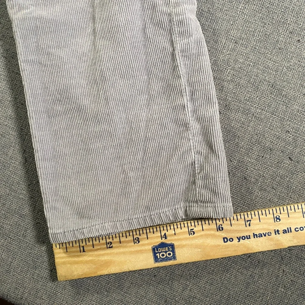 J‎ Crew Flex Slim Fit Corduroy Pants Mens W32 L32 Gray Stretch Cotton Blend
